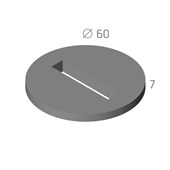 DITON Přechodová deska přírodní prům. 60/7 cm pro štěrbinový žlab
